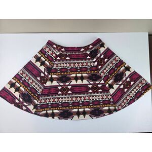Divided Skirt Size 10 Aztec/Navajo theme print